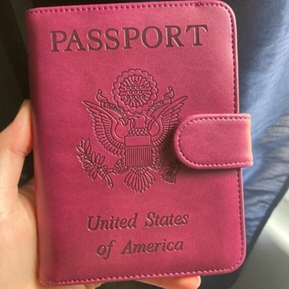 Passport Holder Cover Wallet RFID Blocking Leather Card Case Travel Accessories - Picture 1 of 7